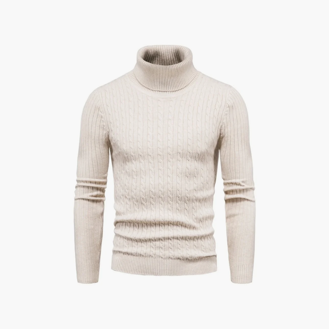 Sterling Cable-Knit Turtleneck