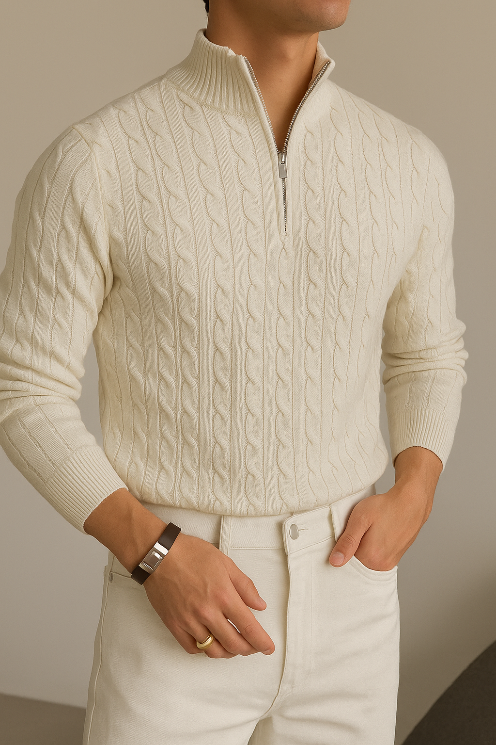 St. Moritz Quarter-Zip Knitwear Cardigan