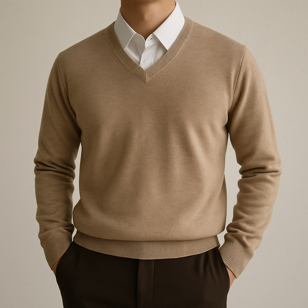 Heritage Cashmere V-Neck