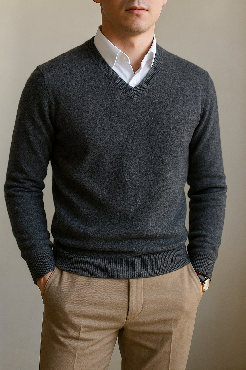 Trustee V-Neck Cashmere Sweater