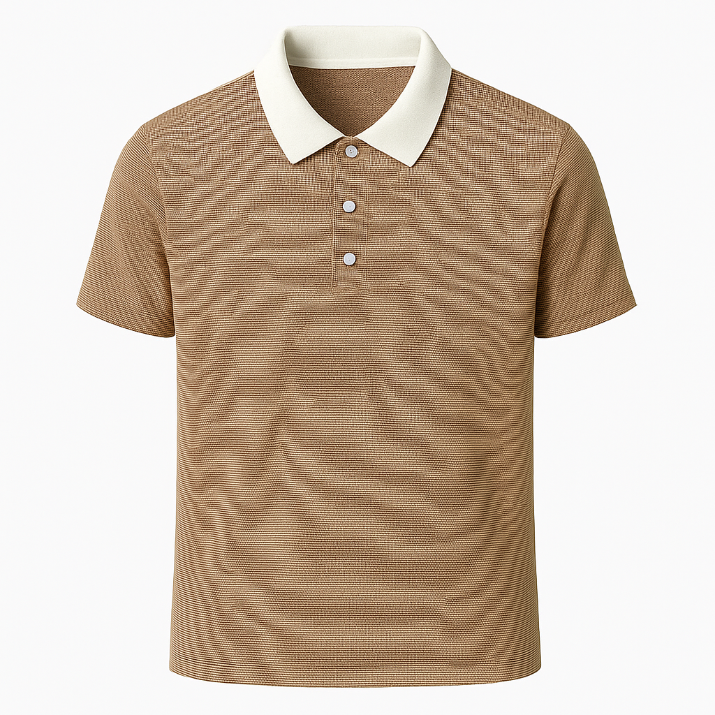 Classic Striped Polo – Business Casual