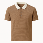 Classic Striped Polo – Business Casual