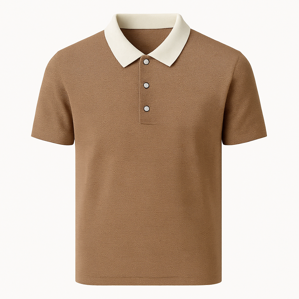 Classic Striped Polo – Business Casual