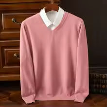 Old Money Heritage Cashmere V-Neck