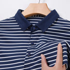 Classic Striped Polo – Business Casual