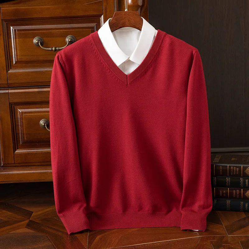 Heritage Cashmere V-Neck