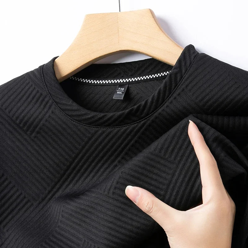 Men’s Round Neck Jacquard Sweater