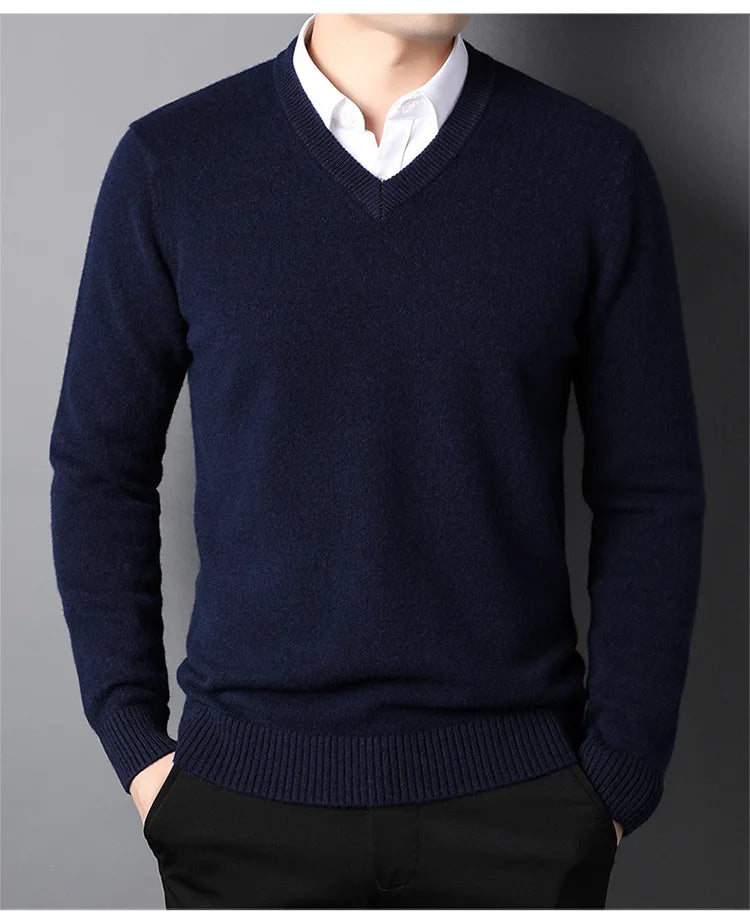 Trustee V-Neck Cashmere Sweater