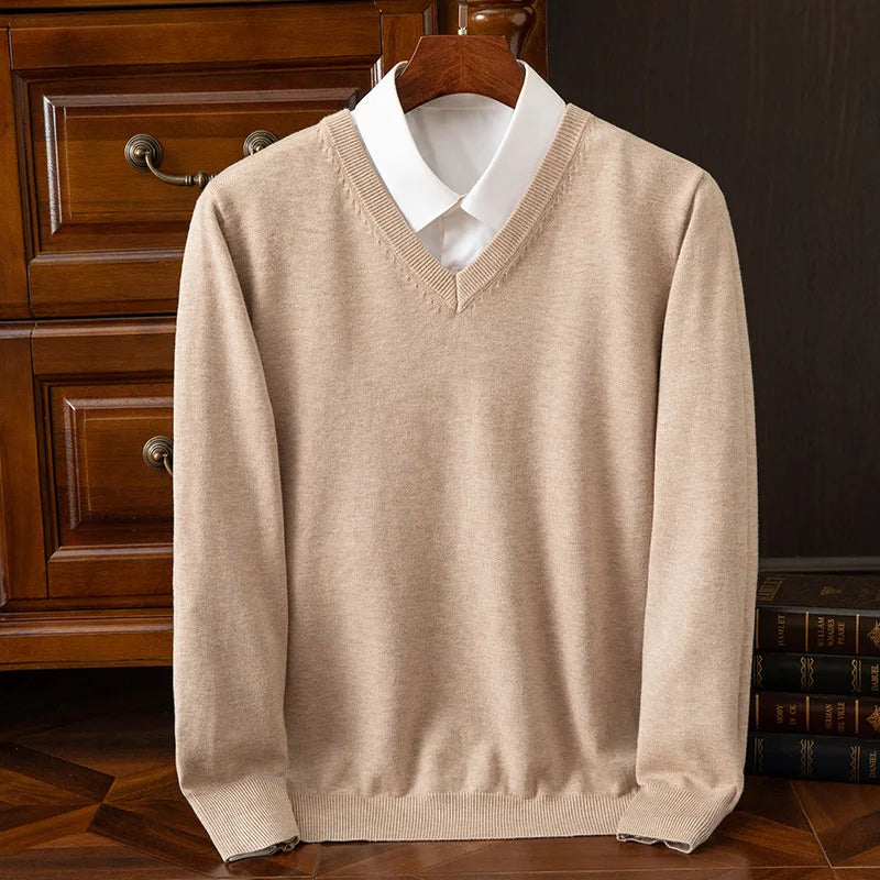 Heritage Cashmere V-Neck