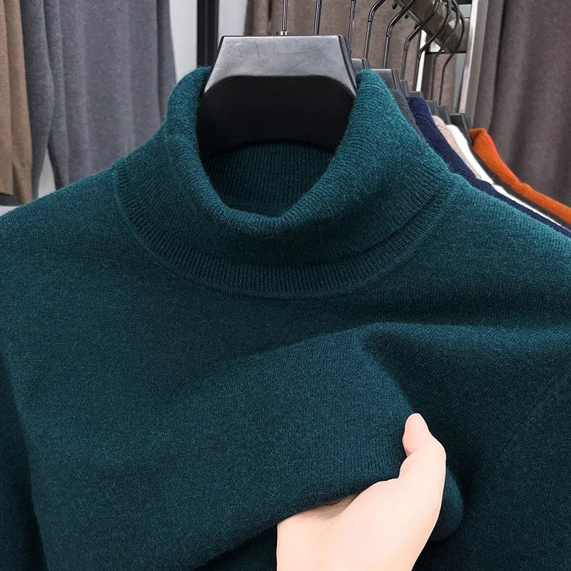 Men’s Classic Knit Turtleneck – Autumn/Winter Essential