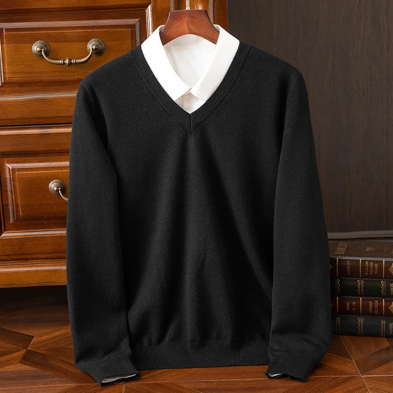 Heritage Cashmere V-Neck