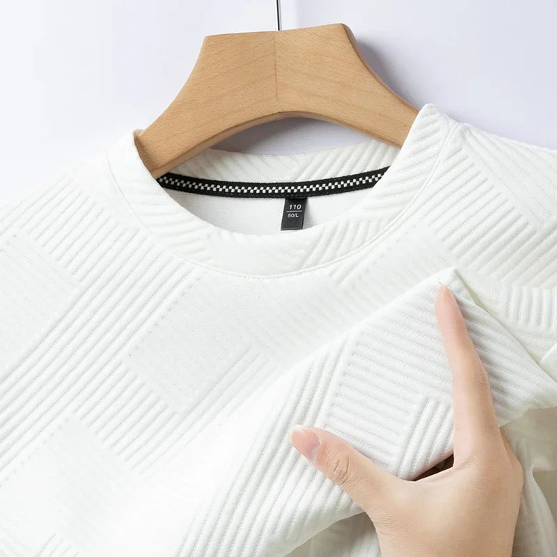 Men’s Round Neck Jacquard Sweater