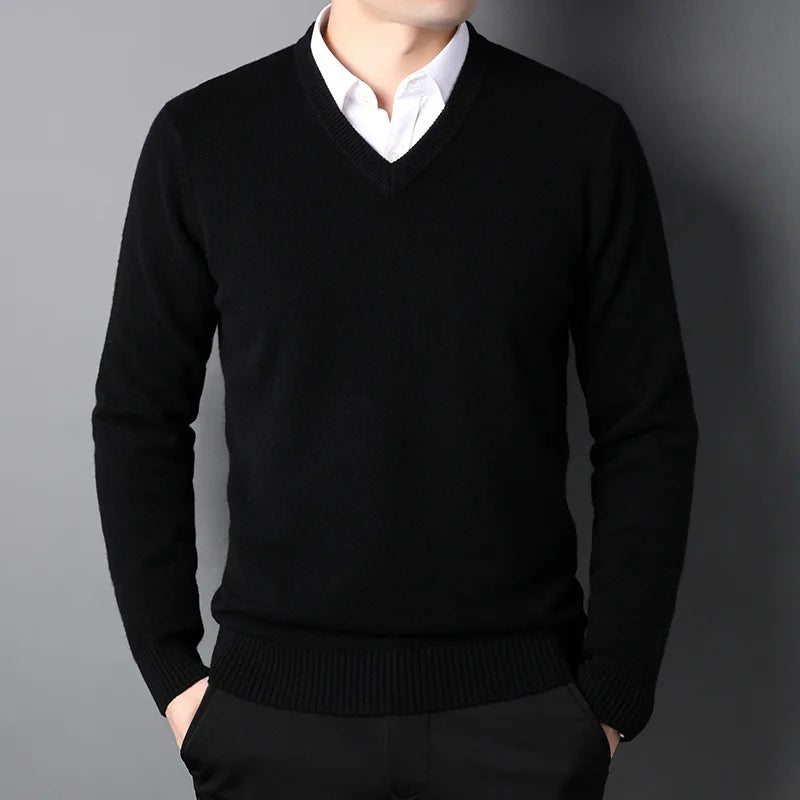 Trustee V-Neck Cashmere Sweater