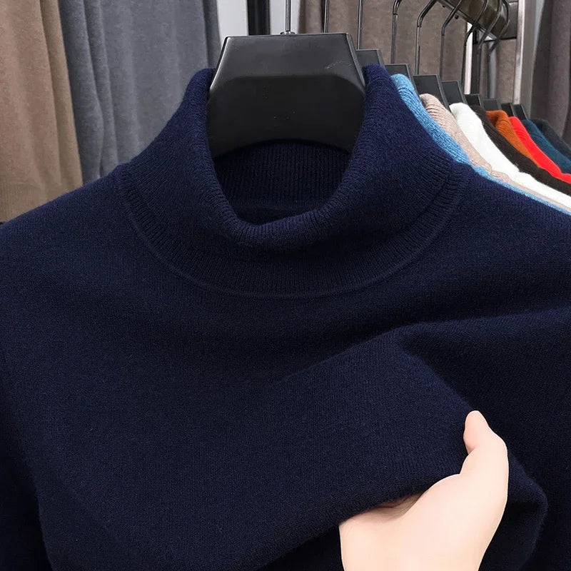 Men’s Classic Knit Turtleneck – Autumn/Winter Essential