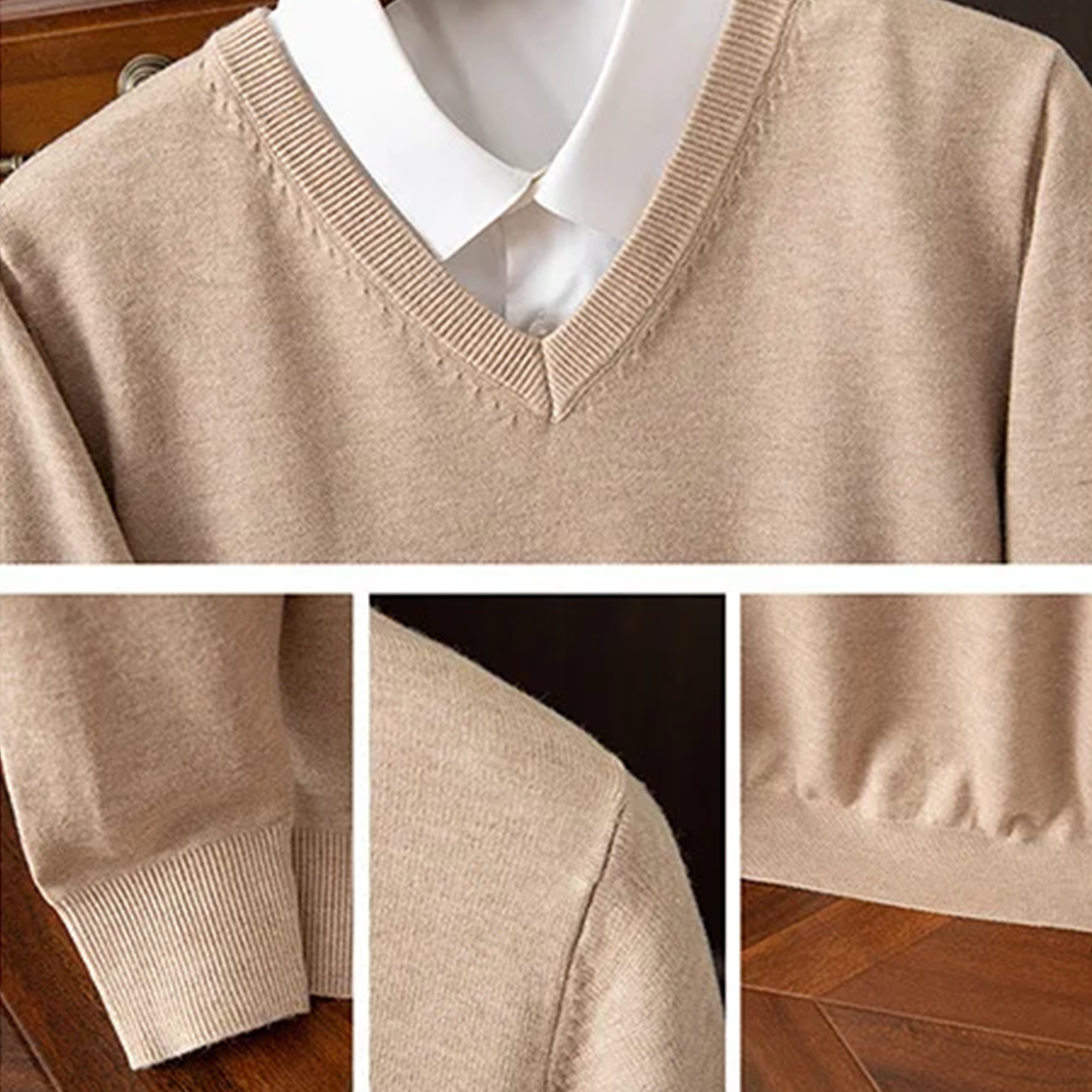 Heritage Cashmere V-Neck