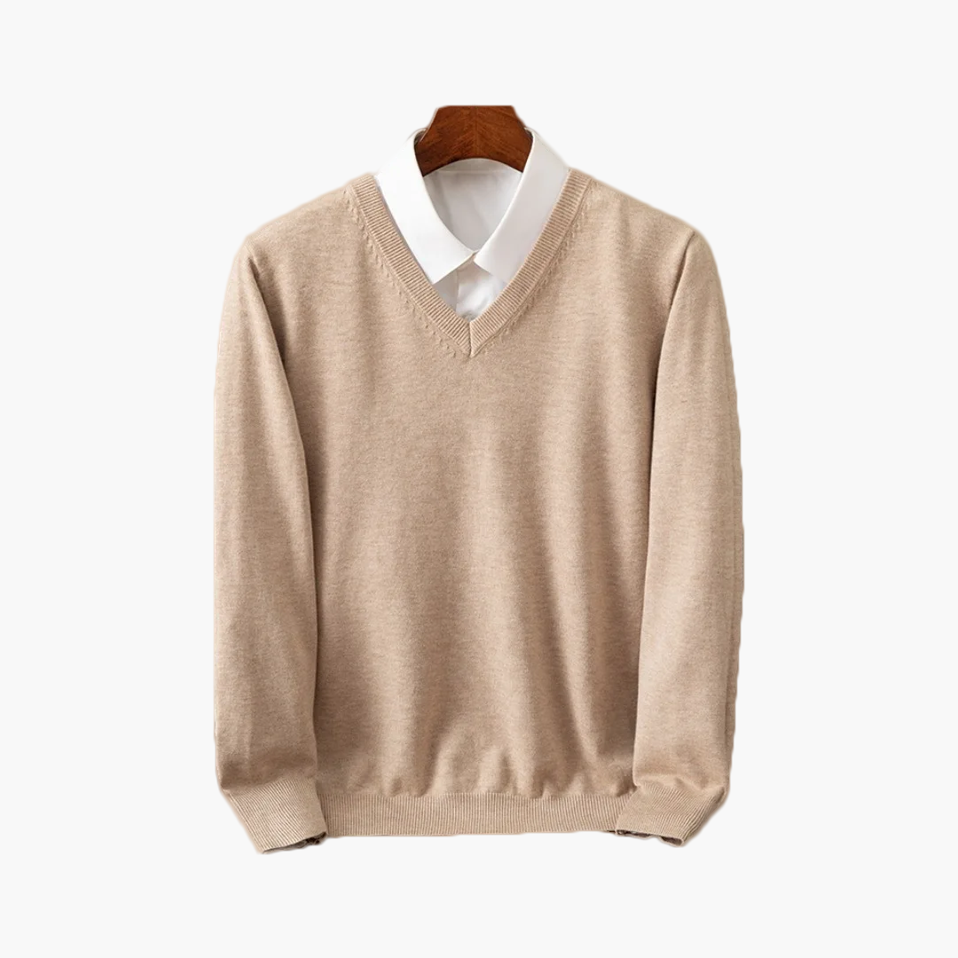 Heritage Cashmere V-Neck