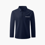 Old Money Casual Long Sleeved Polo  Shirt - We Are Old Money 0283817908244E95B0B3D77BCF21ED02