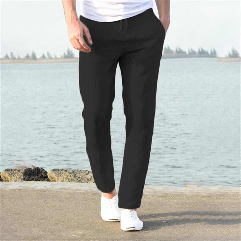 Belgravia Linen Drawstring Trousers - We Are Old Money 6F6D417C3EC24126BDBFE278DE56D79E