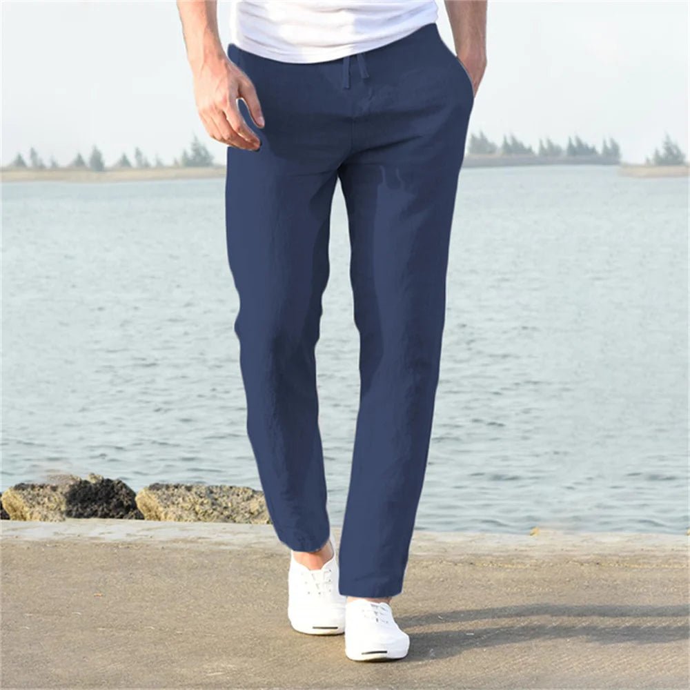 Belgravia Linen Drawstring Trousers - We Are Old Money CCBDBFB9BFC0457D9A16C12857E12298