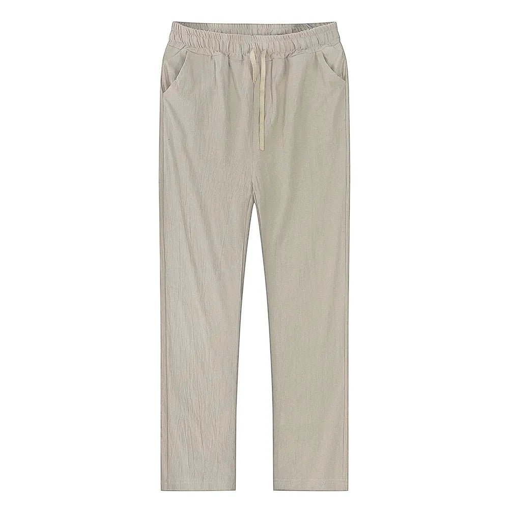 Belgravia Linen Drawstring Trousers - We Are Old Money B3A0E63CFDDA469BAE7E52A957DF917B