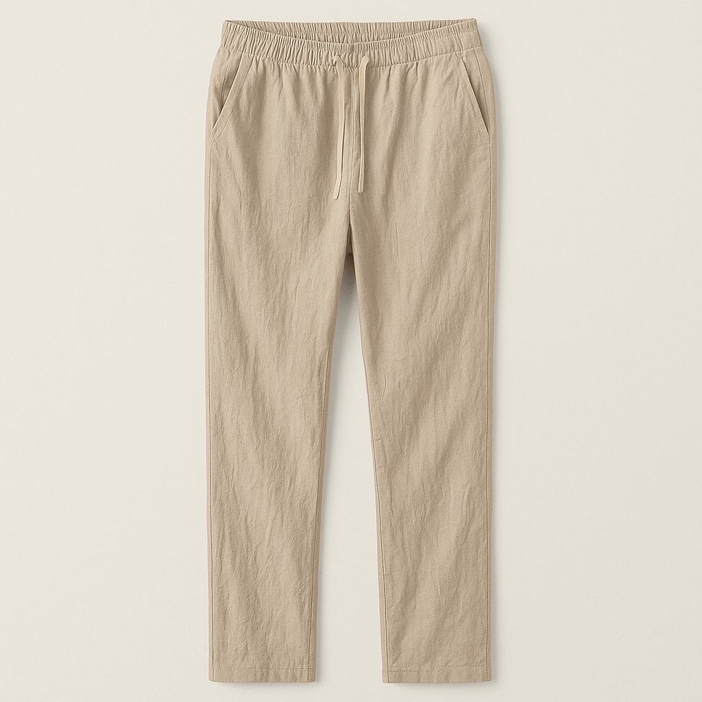 Belgravia Linen Drawstring Trousers - We Are Old Money 3E362D557D4B45418F280C802BF9EA86