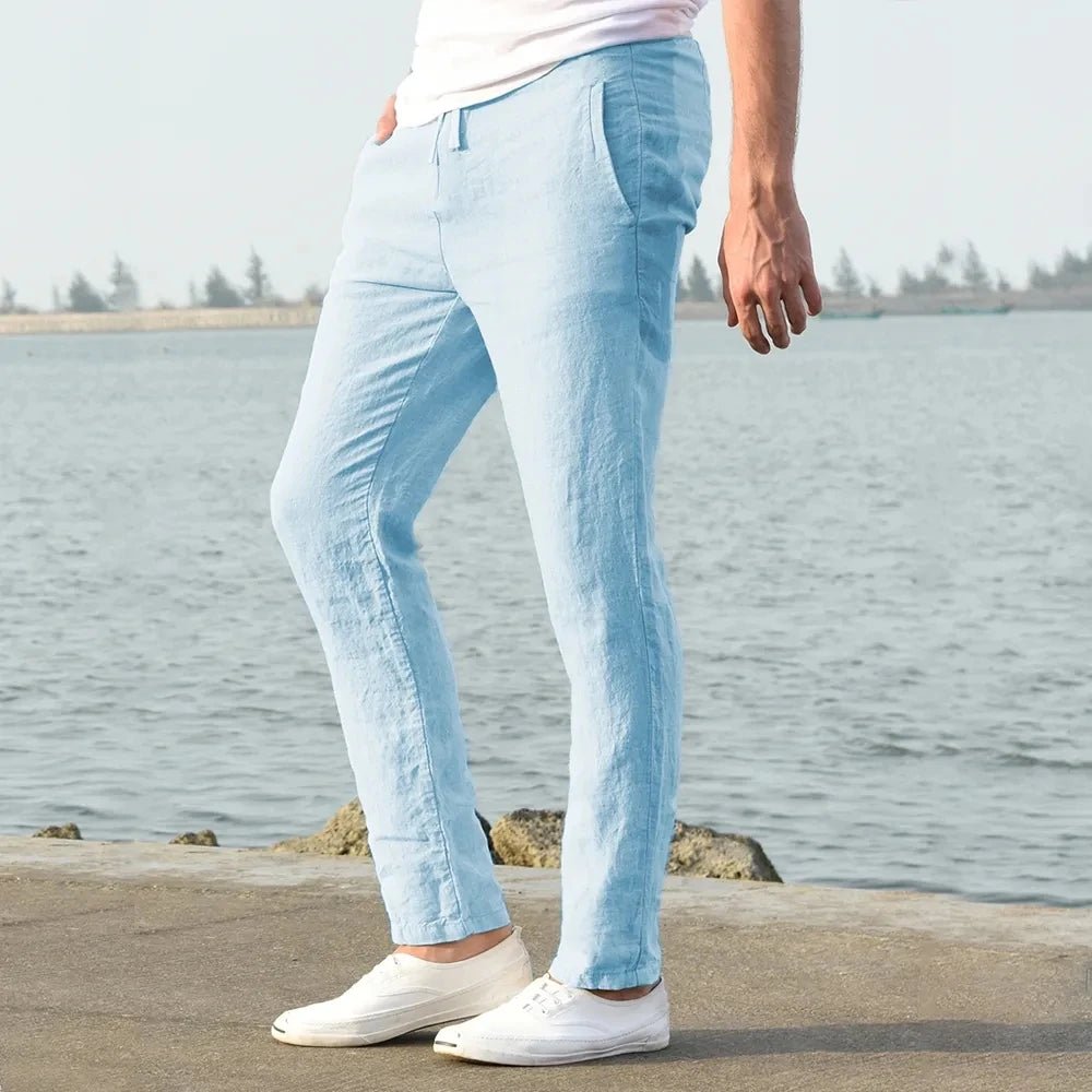 Belgravia Linen Drawstring Trousers - We Are Old Money B3A0E63CFDDA469BAE7E52A957DF917B