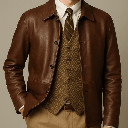 Belmont Estate PU Leather Jacket - We Are Old Money 2B90351B2B2C4E72A2A4058BCB625BB7