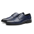 Old Money Cap-Toe Oxford Leather Shoes - We Are Old Money 5765BE14A55E42BA9B4F17417D8AA55A