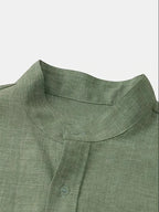 Classic Hemp Short Sleeve Shirt for Men - We Are Old Money 68D387242D7E4D21A1313E7C2C6DFB68
