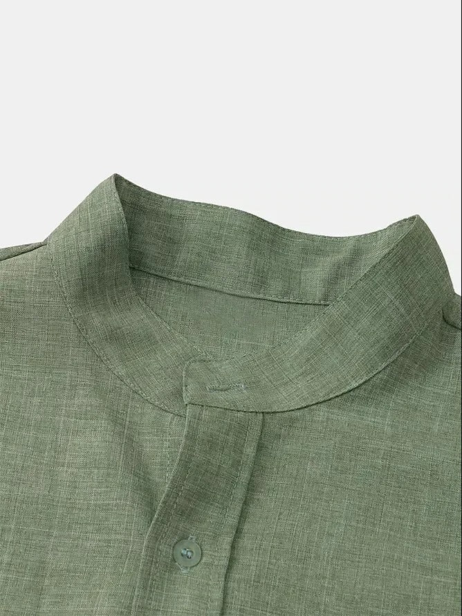 Classic Hemp Short Sleeve Shirt for Men - We Are Old Money 68D387242D7E4D21A1313E7C2C6DFB68