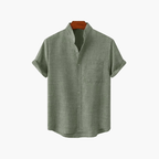 Classic Hemp Short Sleeve Shirt for Men - We Are Old Money 68D387242D7E4D21A1313E7C2C6DFB68