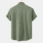 Classic Hemp Short Sleeve Shirt for Men - We Are Old Money 68D387242D7E4D21A1313E7C2C6DFB68