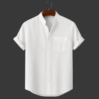 Classic Hemp Short Sleeve Shirt for Men - We Are Old Money F2EEC12D72474742AA7EC756C53396DA