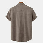 Classic Hemp Short Sleeve Shirt for Men - We Are Old Money F7E648CFB9964FC598171600264C988E