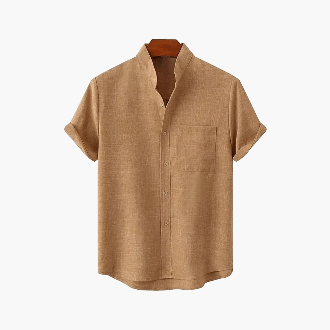 Classic Hemp Short Sleeve Shirt for Men - We Are Old Money F7E648CFB9964FC598171600264C988E