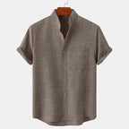 Classic Hemp Short Sleeve Shirt for Men - We Are Old Money 68D387242D7E4D21A1313E7C2C6DFB68