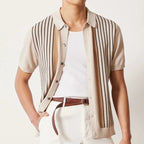 Classic Striped Knit Shirt for Men - We Are Old Money 8148B2CE90BB47599E661028E345C3C4
