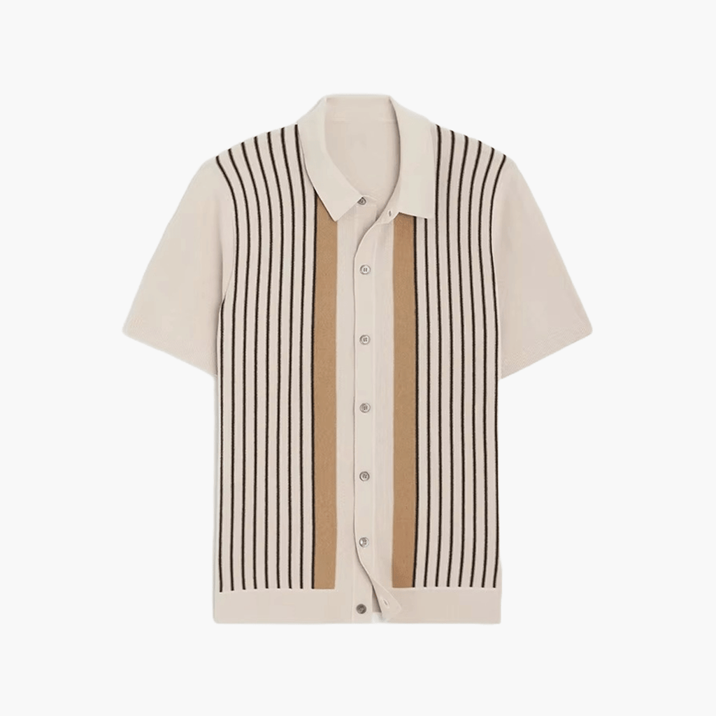 Classic Striped Knit Shirt for Men - We Are Old Money 8148B2CE90BB47599E661028E345C3C4