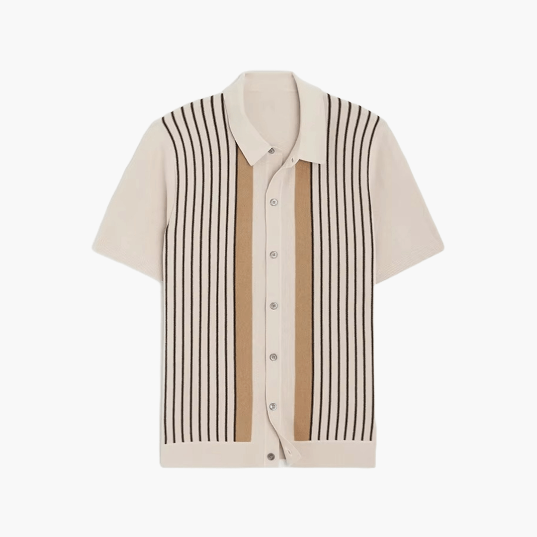 Classic Striped Knit Shirt for Men - We Are Old Money 8148B2CE90BB47599E661028E345C3C4
