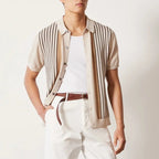 Classic Striped Knit Shirt for Men - We Are Old Money 8148B2CE90BB47599E661028E345C3C4