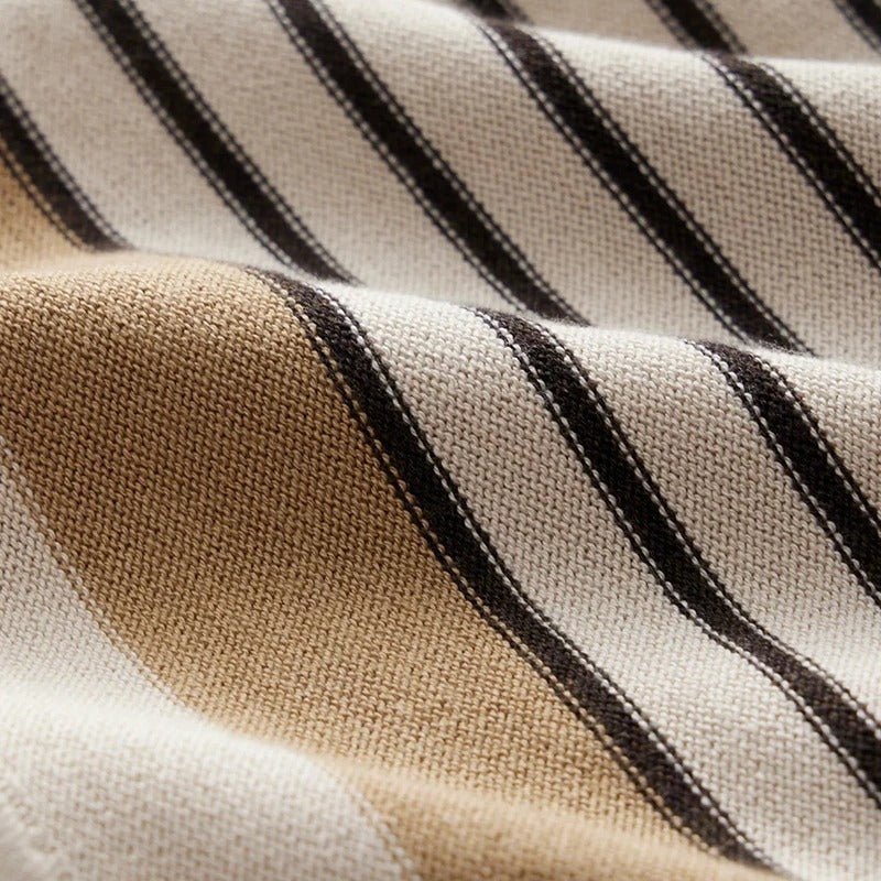 Classic Striped Knit Shirt for Men - We Are Old Money 8148B2CE90BB47599E661028E345C3C4