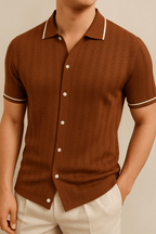 Old Money Short Sleeve Knitted Polo - We Are Old Money 5E114CF27CF14CE79853045868B9DFDE