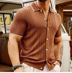 Old Money Short Sleeve Knitted Polo - We Are Old Money 5E114CF27CF14CE79853045868B9DFDE