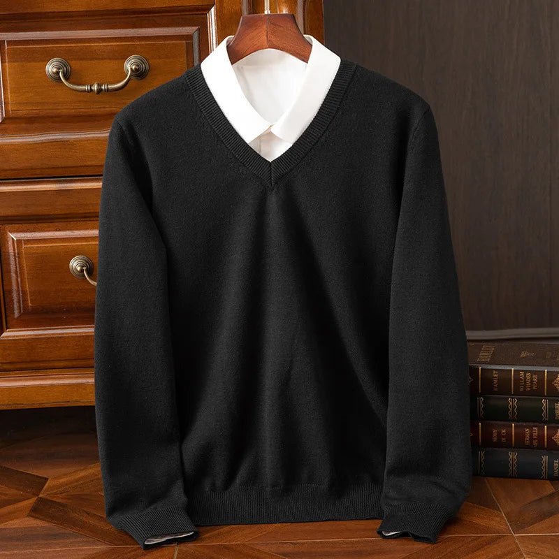 Old Money Heritage Cashmere V-Neck - We Are Old Money 4422B1F2CEB54B02AAE96EF623363569