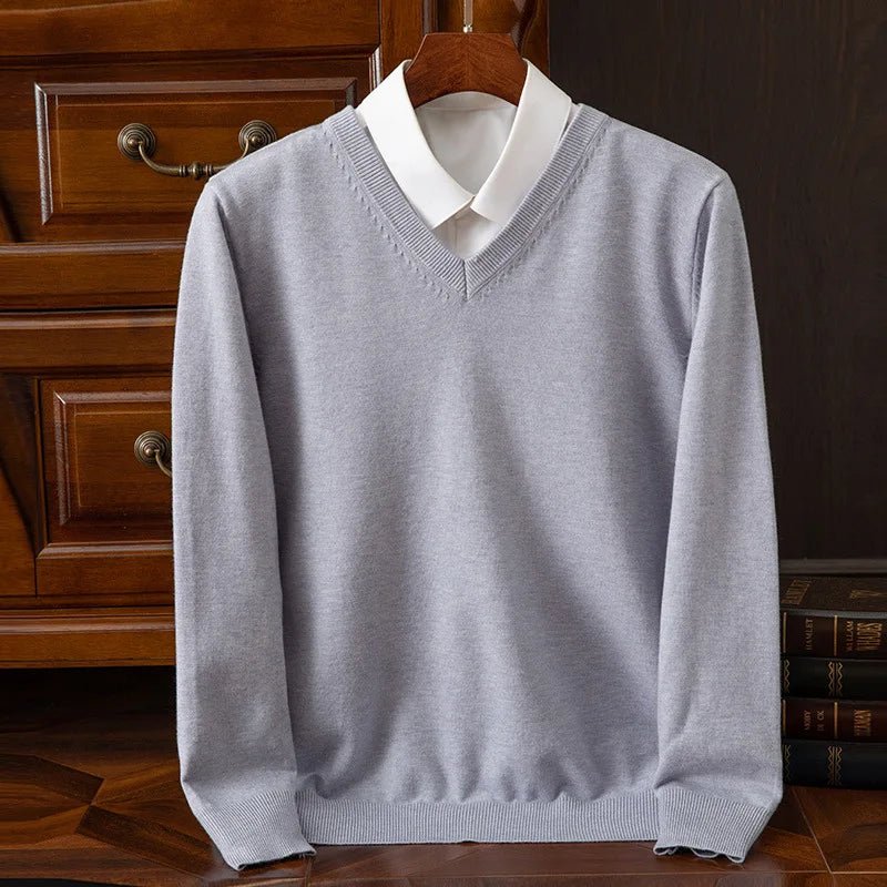 Old Money Heritage Cashmere V-Neck - We Are Old Money 4422B1F2CEB54B02AAE96EF623363569