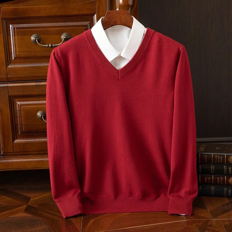 Old Money Heritage Cashmere V-Neck - We Are Old Money 4422B1F2CEB54B02AAE96EF623363569