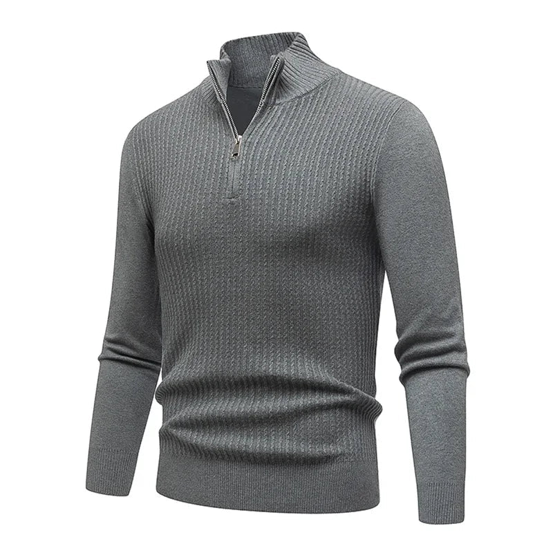 Old Money Knitted Half Zipper Collar - We Are Old Money 8B42ED5705C346A4B3DD3C306CBC3487