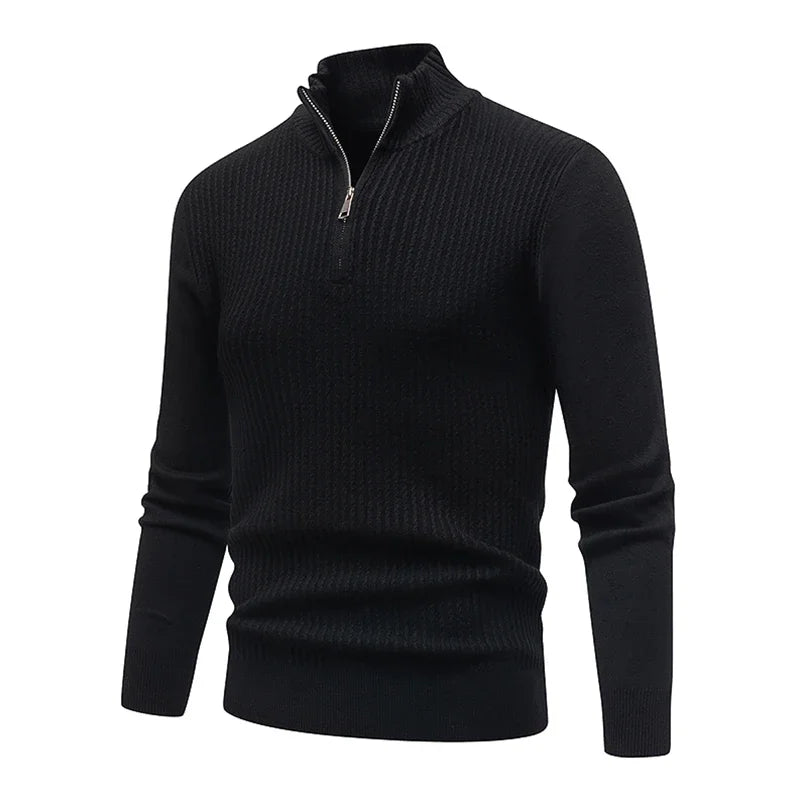 Old Money Knitted Half Zipper Collar - We Are Old Money 8B42ED5705C346A4B3DD3C306CBC3487