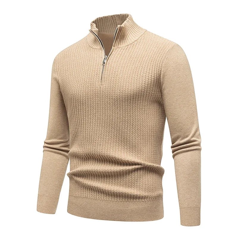Old Money Knitted Half Zipper Collar - We Are Old Money 8B42ED5705C346A4B3DD3C306CBC3487