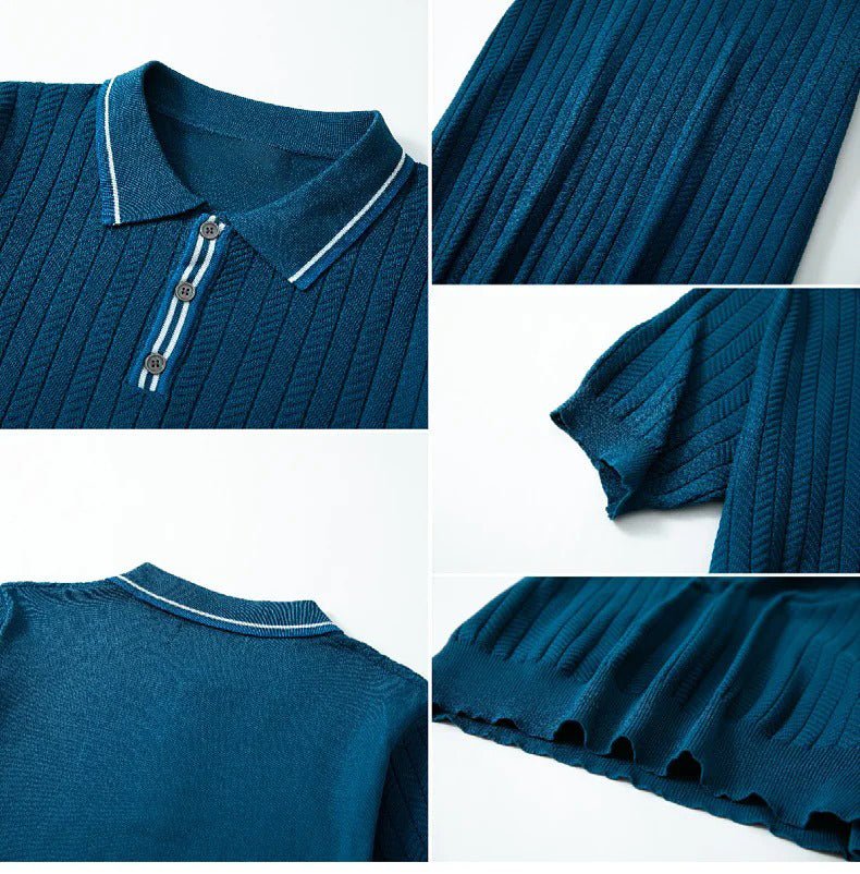 Old Money Ashford Knitted Polo - We Are Old Money 1DA4197D3F104774B46096EB18478031